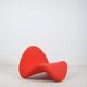 Red F577 Tongue designed by Pierre Paulin for Artifort