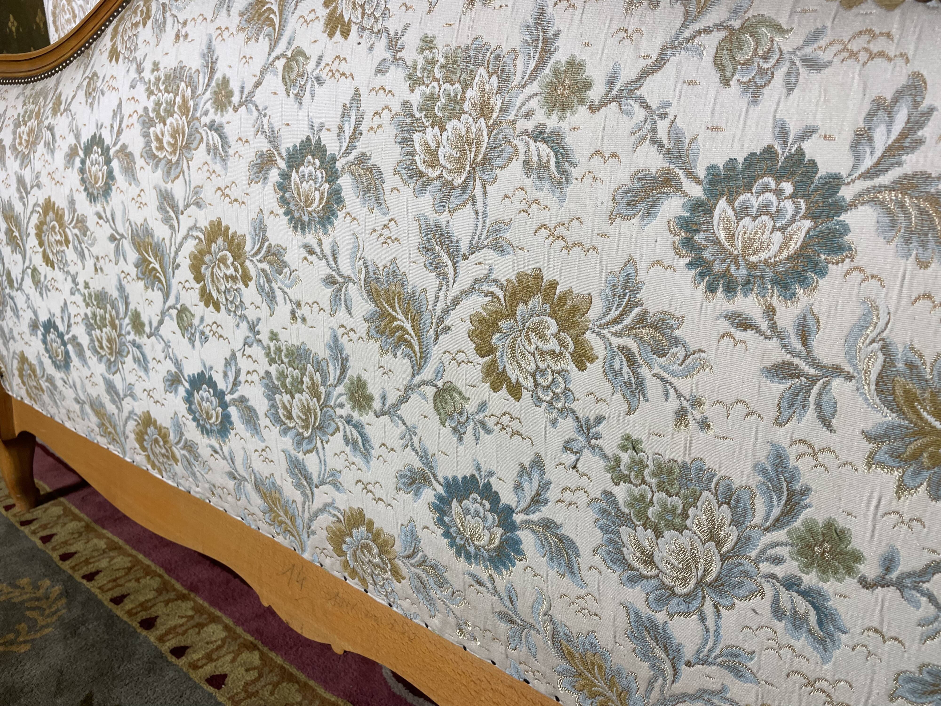 Upholstered bed in Louis XV style