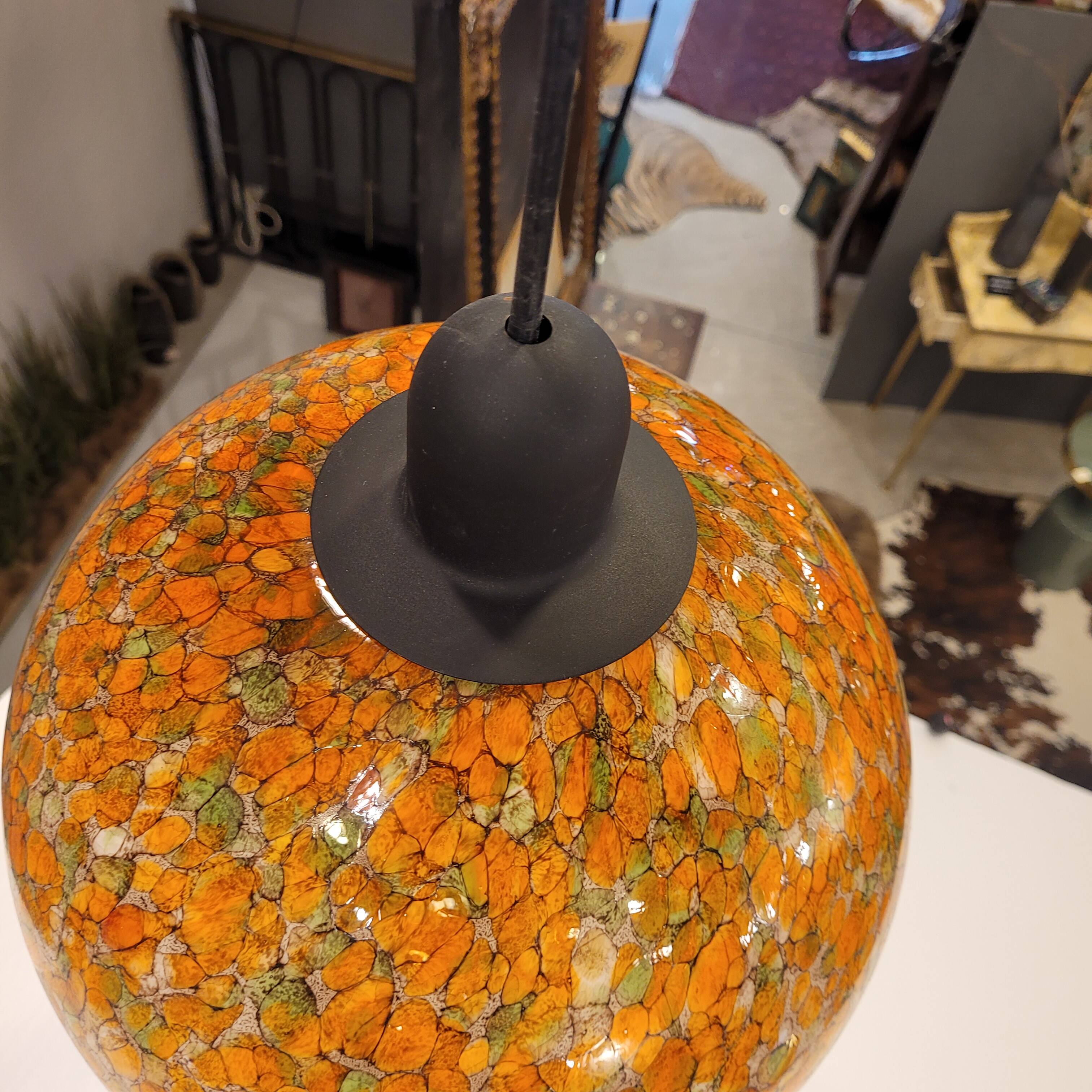 Lampara by Vidrio Millefiori, Peill & Putzler, Mid-century, Naranja, 70's –