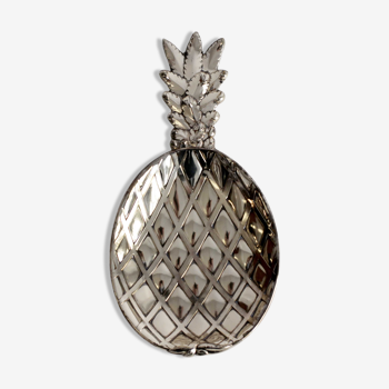 Pineapple silver metal ashtray