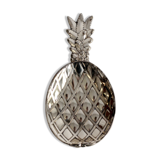 Pineapple silver metal ashtray