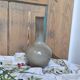 Glazed stoneware single-flower vase signed Jean Dubost, vintage Fr