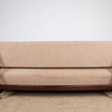 Large sofa, daybed, Scandinavian in teak and new fabric 1960.