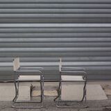 Pair of folding director's chairs by Lafuma