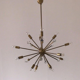 chandelier sputnik 24 arm brass and murano glass