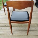 Set of 5 Niels Otto Moller style chairs