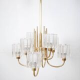 Lustre en Verre Cristal de Peill & Putzler, 1970s