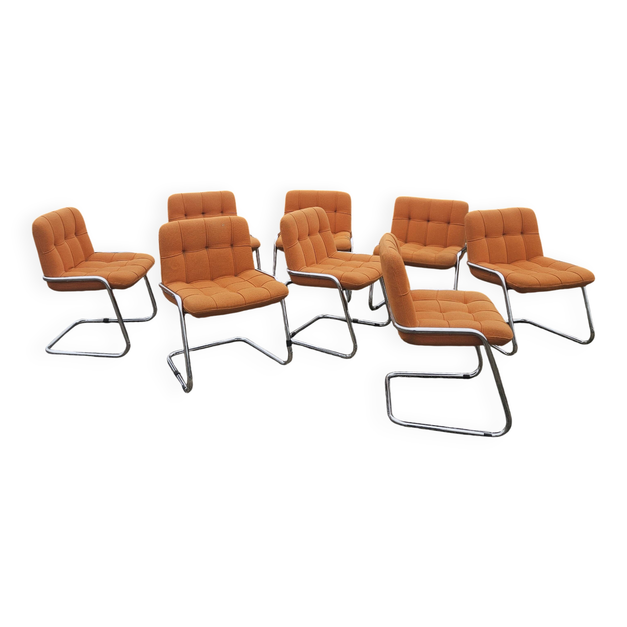 Yves Christin - Set of 8 chairs model STORM