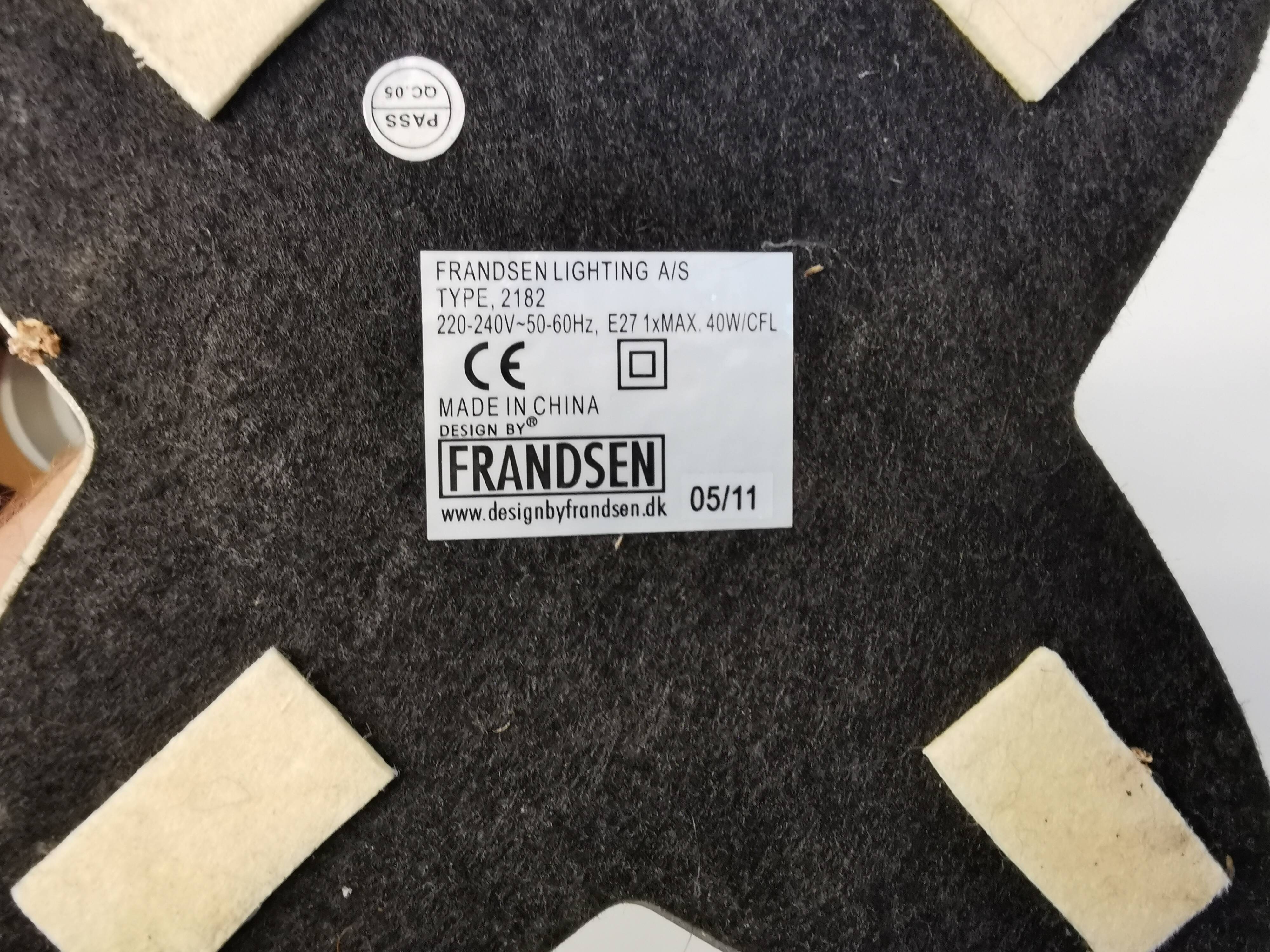 Table lamp, designed by Benny Frandsen for Frandsen Lightning, in the mid 1980s