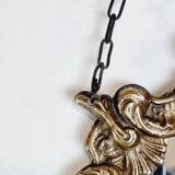 Cherub brass mirror