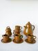 Glazed stoneware coffee service consisting of a coffee pot and 5 cups.