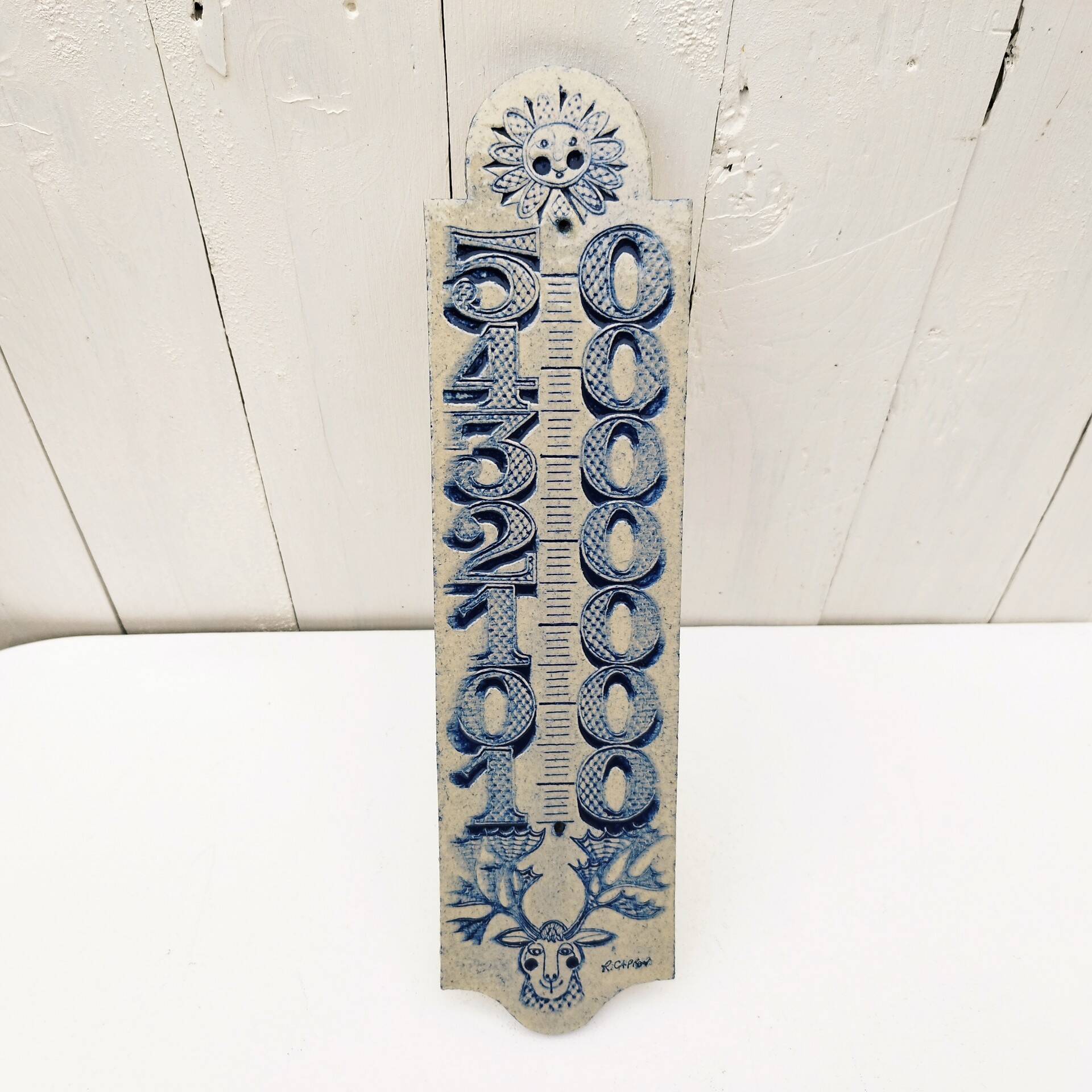 Roger Capron ceramic thermometer plate