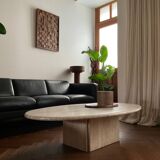 Ligne Roset vintage travertine coffee table from the 70s