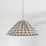 Malala "beige" large tile conical pendant light