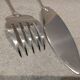 Fish serving set, 2 pieces, silver-plated metal, Christofle Albi silversmith