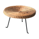 Table d'appoint en osier tresse