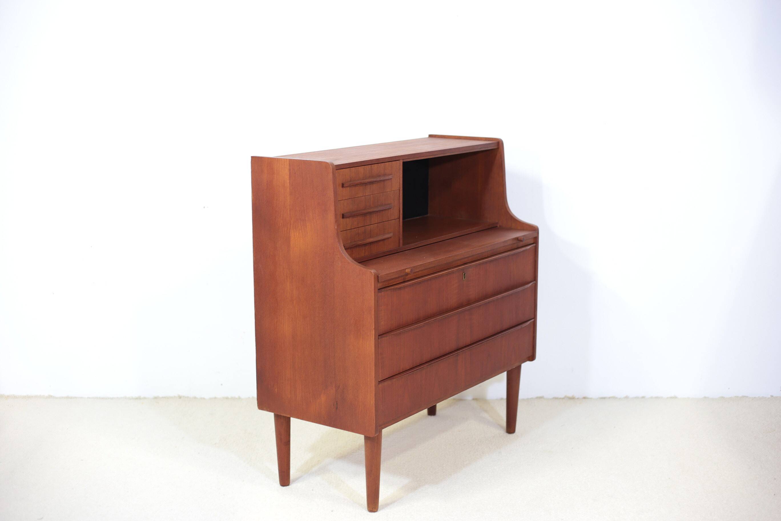 Danish teak secretary