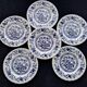Set of 6 Crown Clarence English porcelain dessert plates