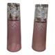 Paire de vases verre émaillé