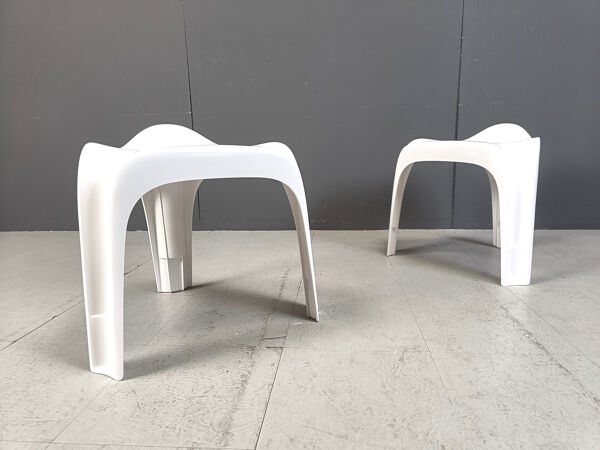 Tabourets vintage Casalino par Alexander Begge pour Casala, années 1970.