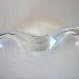 Baccarat crystal elongated bowl 1950