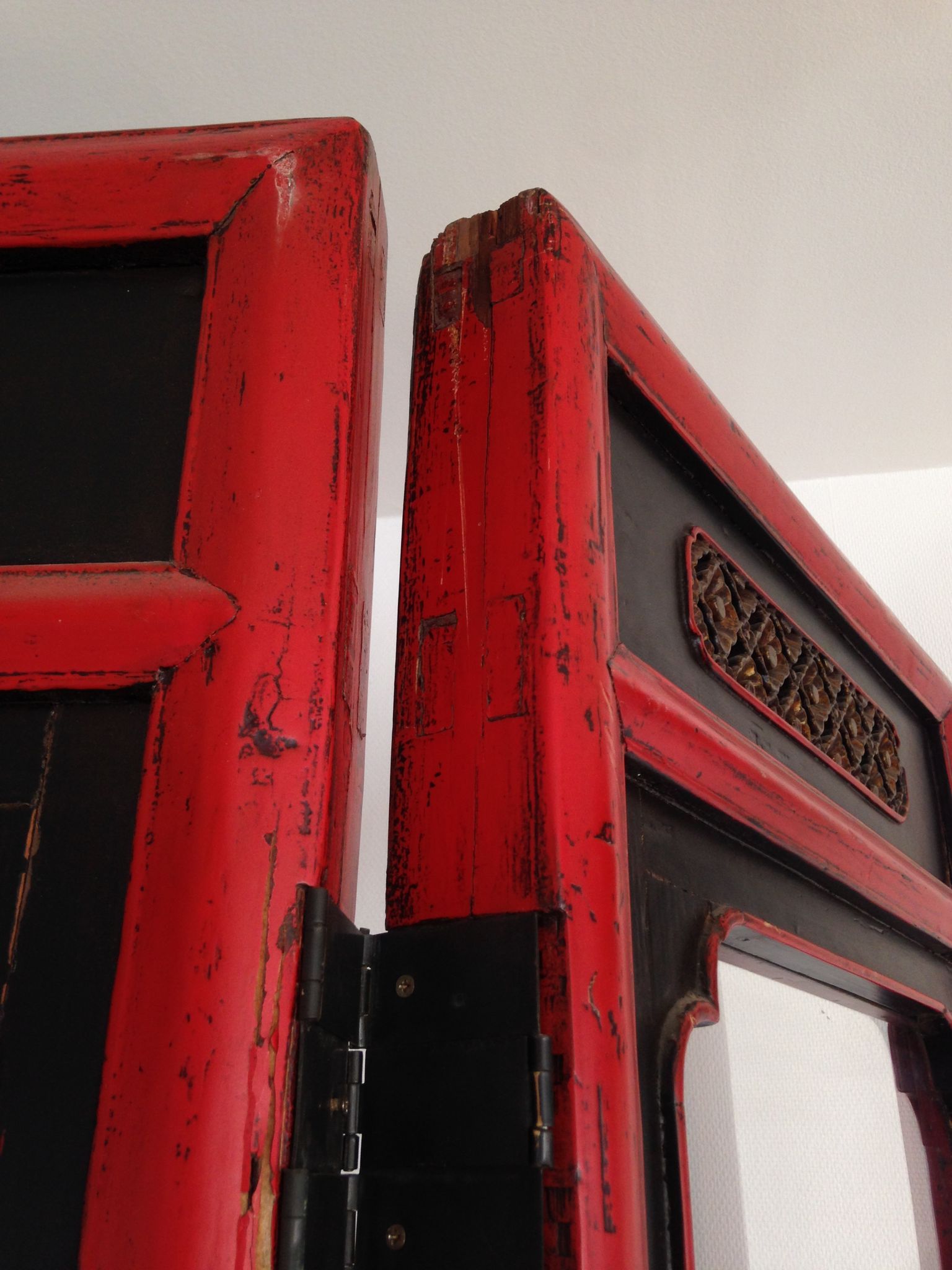 Pair of 3-panel screens
