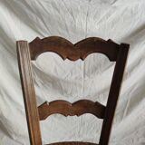 Mulched wooden chair