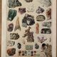 Lithography engraving on minerals and mines from 1928