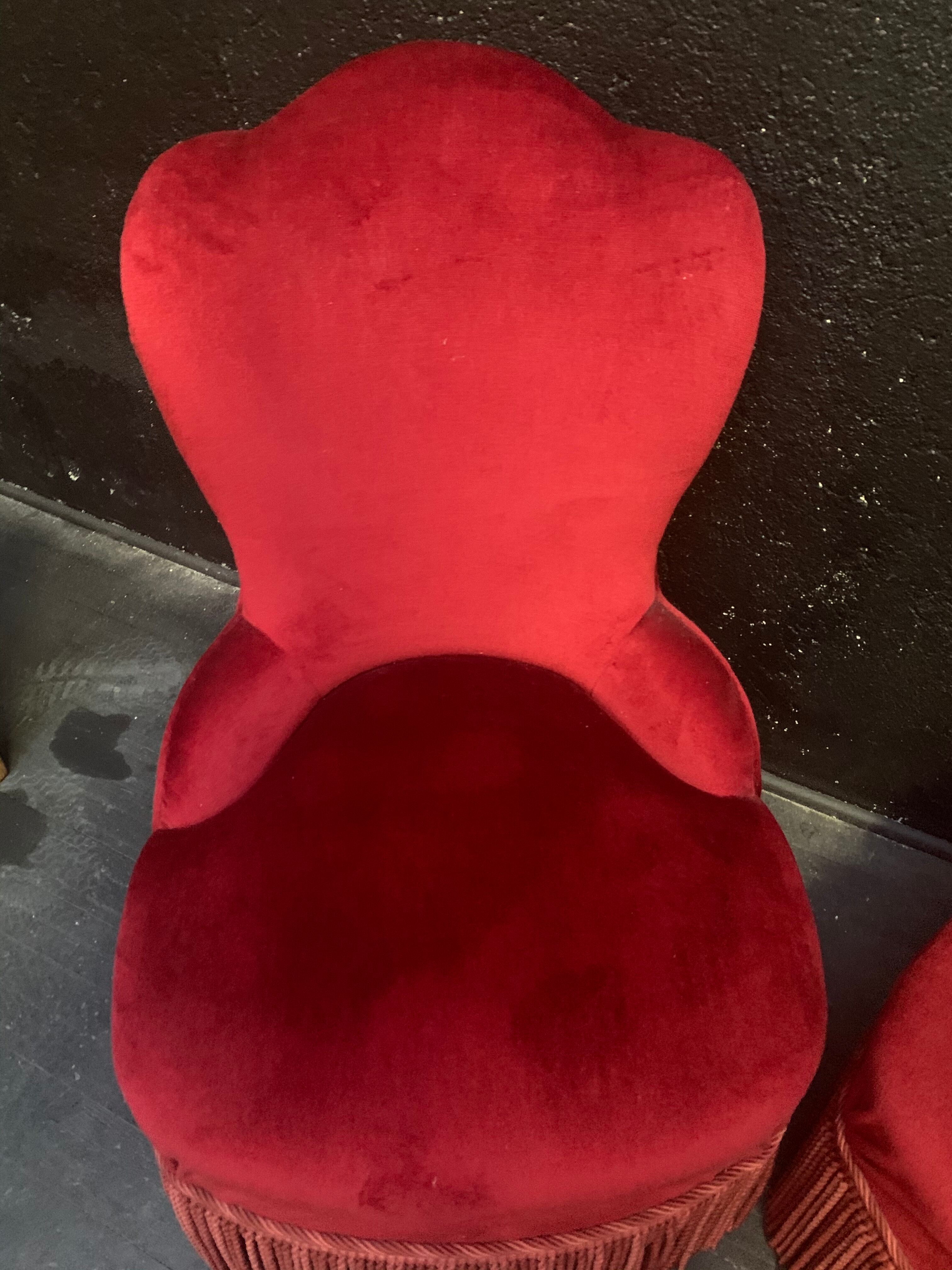 Paire de fauteuils crapaud
