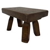 Vintage footstool stool minimalist brutalist
