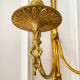 Wall light in solid brass in Empire / Neoclassical style.