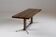 Table basse vintage en palissandre et métal brossé, 1960s