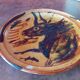 Assiette en céramique thème animalier " le Taureau"