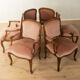 Rococo dining chairs, set of 6, circa 1900, baroque style