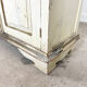 Vintage brocant White painted Kitchen display cabinet