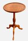 Tripod pedestal table in 20th century stained beech