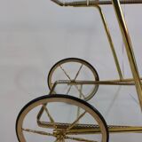 Elegant food trolley - brass - vintage.