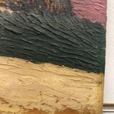 Landscape in vintage oil