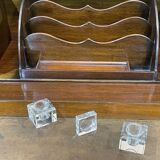 1930s English walnut back desk