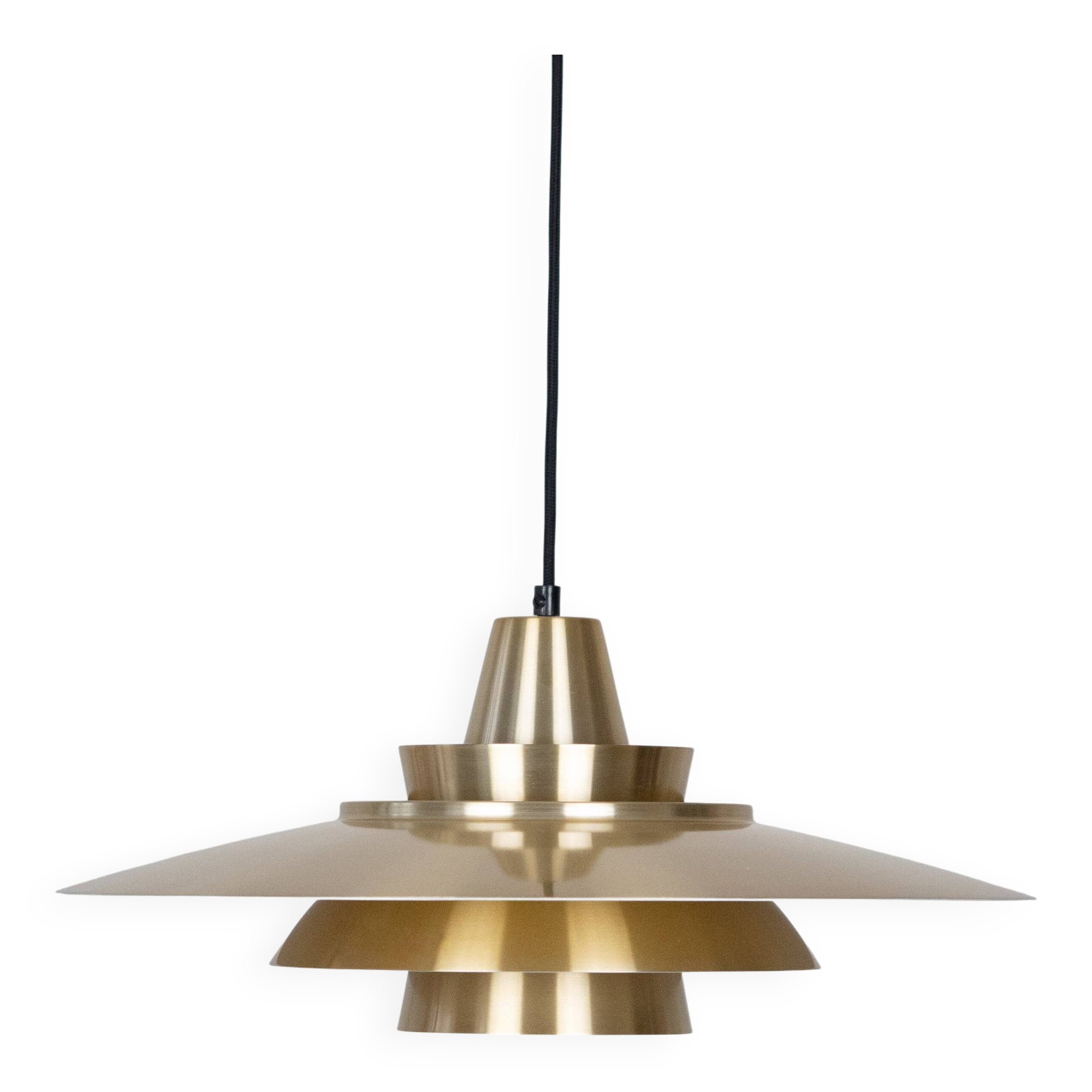 Danish vintage pendant lamp Superlight by David Mogensen, 1980s