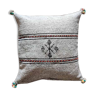 Light grey Berber cushion handmade in cotton