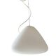White glass pendant " Capsule " designed by Ross Lovegrove for Artemide. Italy 2010