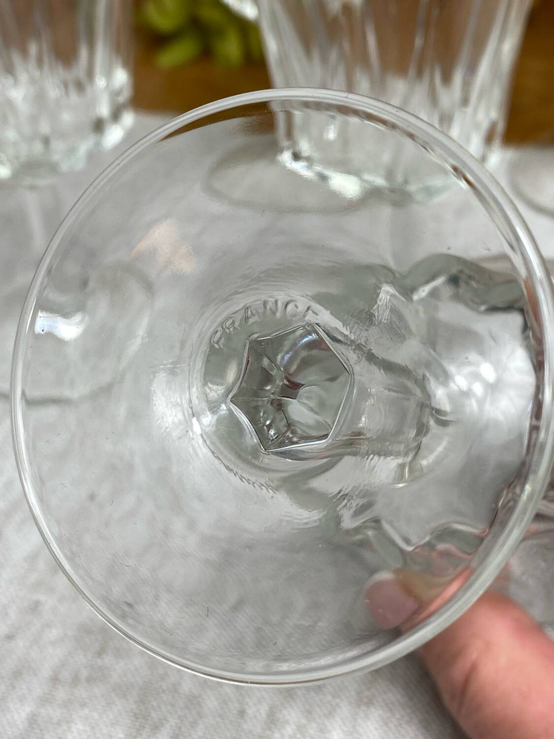 Vintage stemmed glasses, Régence Luminarc