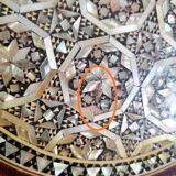 Vide poche en bois marqueterie de nacre