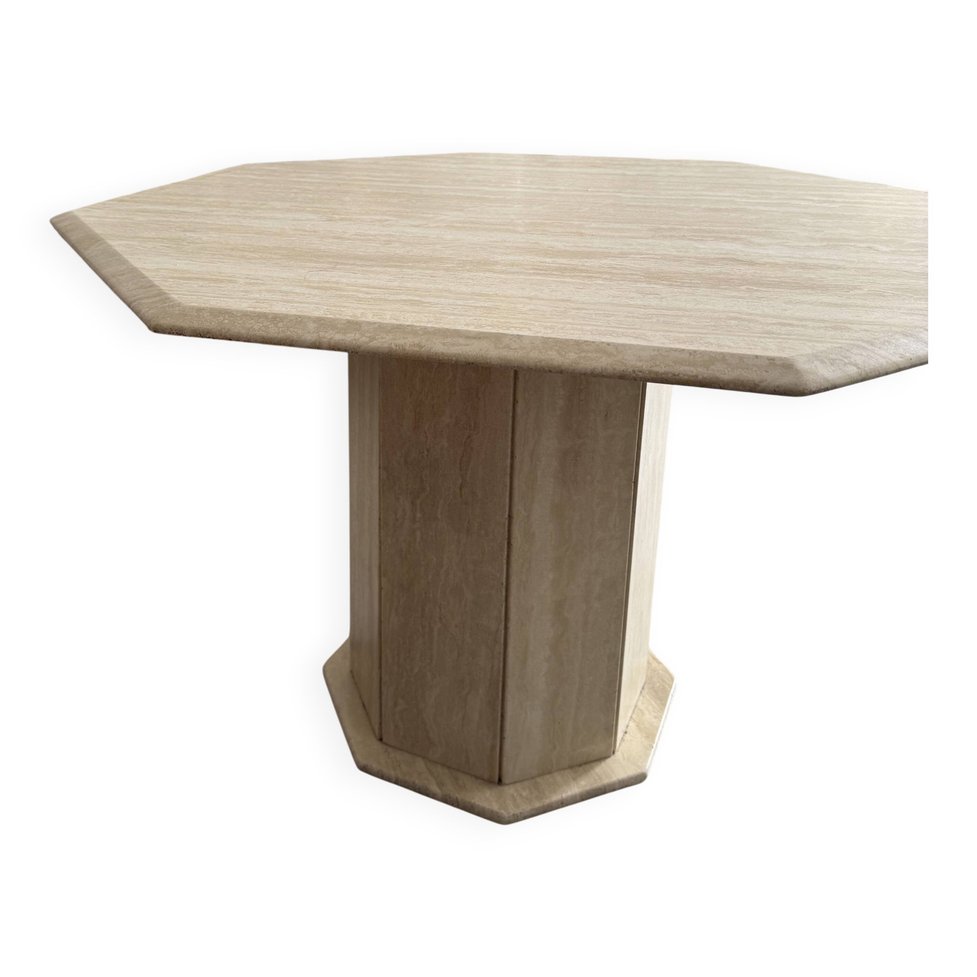 Table en travertin