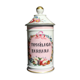 Pot de pharmacie en porcelaine