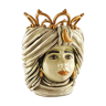 Women's beige crown vase