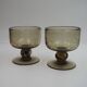 Verres à vin Biot en verre fumé marron-gris