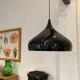 Black metal suspension diam 41cm