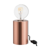Lampe moderne cylindrique cuivrée